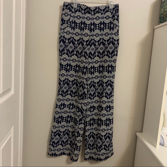 Boho Print Wide Leg Pants - Picture 2 of 4